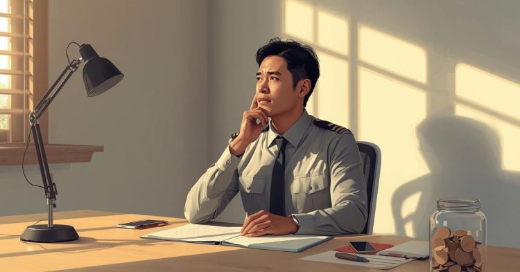 Ilustrasi ASN merencanakan modal usaha sampingan secara aman dan realistis